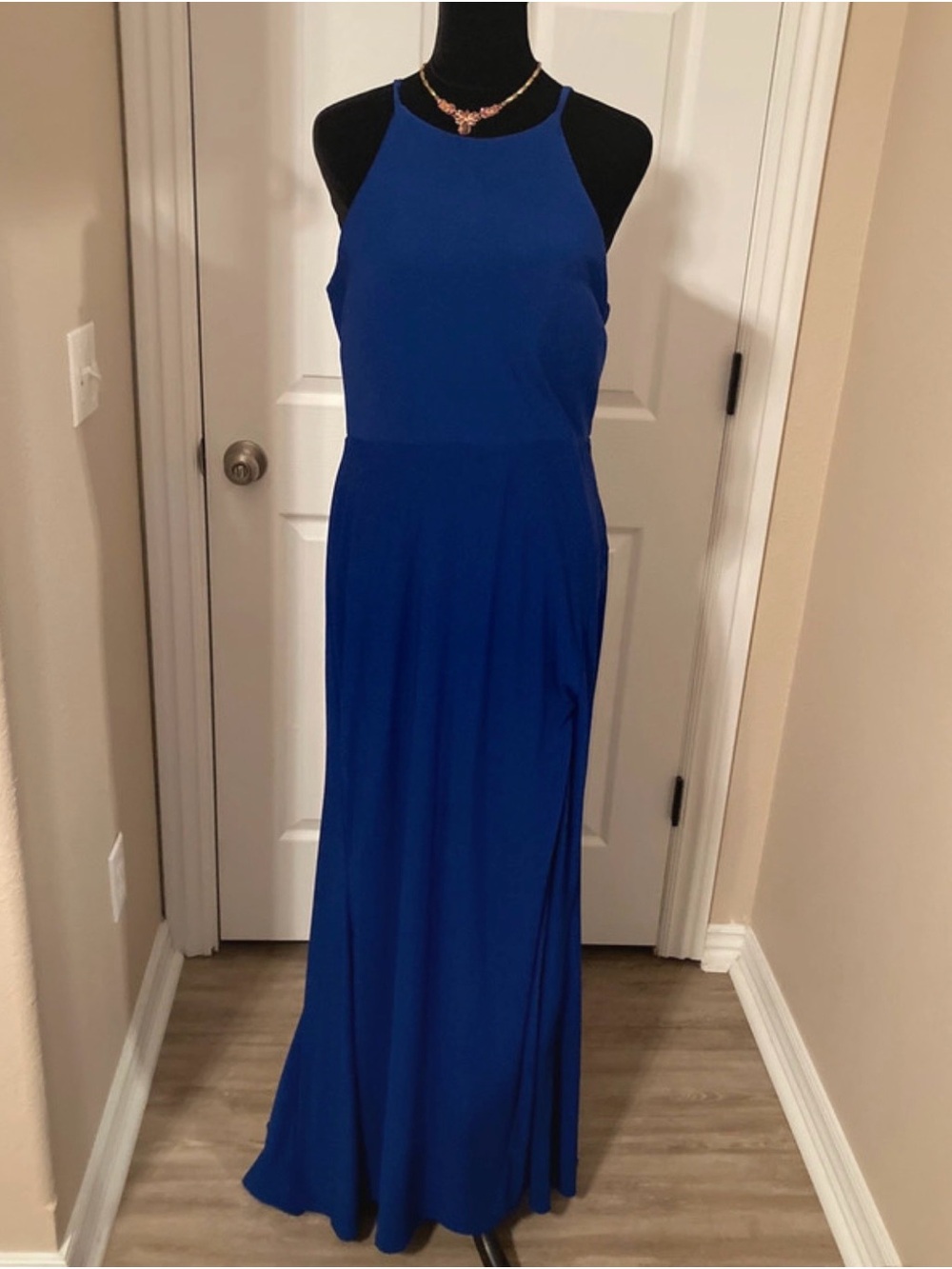 Jump Cobalt Halter Neck Maxi Dress